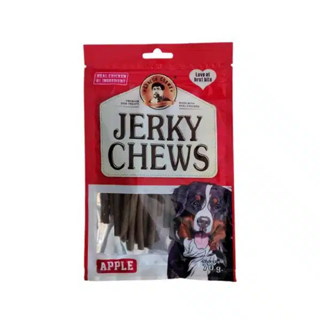 تصویر  تشويقی Jerky Chews مدل Apple مخصوص سگ تهيه شده از مرغ با طعم سيب - 70 گرم