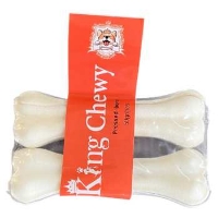تصویر  تشویقی King Chewy مدل استخوان کلسیمی 13 سانتی - 2 عددی