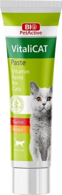 تصویر خمیر مولتی ویتامین Bio مخصوص گربه مدل VitaliCAT به همراه تورین و بیوتین 