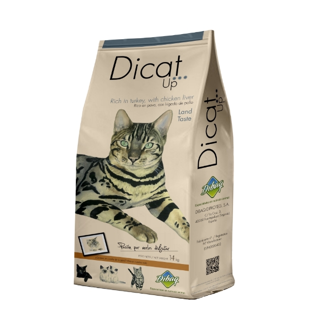 تصویر غذای خشک Dicat مخصوص گربه بالغ با طعم جگر مرغ و برنج 