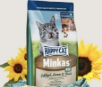 تصویر غذای خشک گربه HappyCat مدل Minkas با طعم طیور، ماهی و گوشت بره - 10 کیلوگرم 