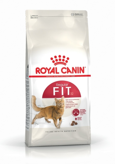 تصویر  غذای خشک Royal Canin مدل Regular Fit مخصوص گربه های بالغ با فعالیت بدنی عادی و استعداد اضافه وزن - 10 کیلوگرم