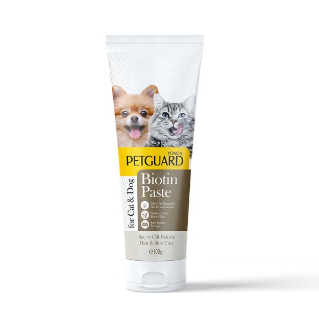 تصویر  خمیر مکمل Petguard مدل Biotin مخصوص سگ و گربه برای تقویت پوست و مو - 100 گرم