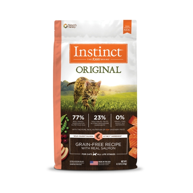 تصویر  غذای خشک Instinct مدل Original مخصوص گربه های تمام سنین تهیه شده از ماهی سالمون - 2 کیلوگرم