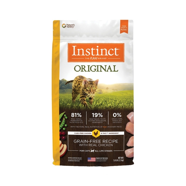 تصویر  غذای خشک Instinct مدل Original مخصوص گربه های تمام سنین تهیه شده از مرغ  - 2/2 کیلوگرم