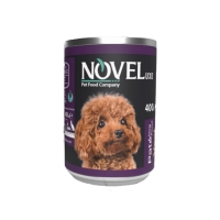 تصویر کنسرو Novelux مخصوص سگ مدل پته تهیه شده از گوشت گوساله -وزن  400 گرم 
