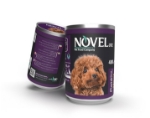 تصویر کنسرو Novelux مخصوص سگ مدل پته تهیه شده از گوشت گوساله -وزن  400 گرم 