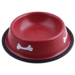 تصویر  ظرف غذا استیل Roz Pet مدل طرحدار مخصوص سگ و گربه 26 سانتی - سایز L 