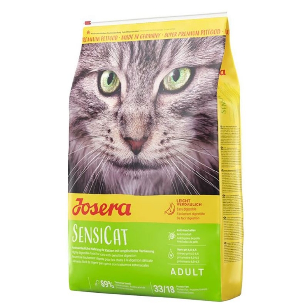 تصویر  غذای خشک Josera مدل Sensi Cat مخصوص گربه های بالغ با گوارش حساس تهیه شده از مرغ - 10 کیلوگرم