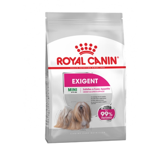 تصویر  غذای خشک مغزدار Royal Canin مدل Mini Exigent مخصوص سگ های بدغذا نژاد کوچک - 4 کیلوگرم