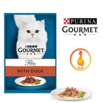 تصویر پوچ Gourmet مخصوص گربه بالغ تهیه شده از گوشت اردک  -وزن  85 گرم 