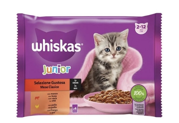 تصویر پوچ whiskas مخصوص بچه گربه -400گرم 