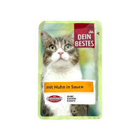 تصویر پوچ Dein bestes مخصوص گربه با طعم اردک در سس - وزن ۱۰۰ گرم 