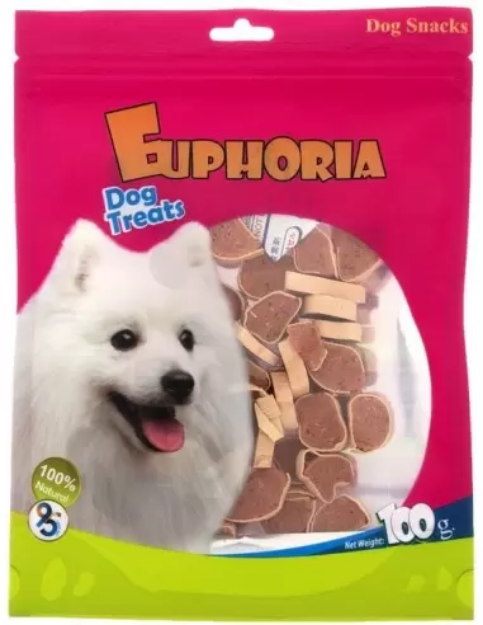 تصویر تشویقی Euphoria مدل سوشی مرغ و ماهی مخصوص سگ - 100 گرم 