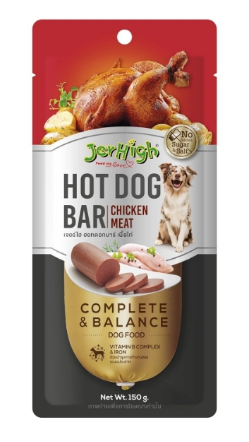 تشویقی سوسیس JerHigh مخصوص سگ سایز بزرگ تهیه شده از مرغ - 150 گرم