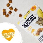 تشویقی بالشتی مغزدار GimCat مدل Nutri Pockets با طعم پنیر مخصوص گربه - 60 گرم