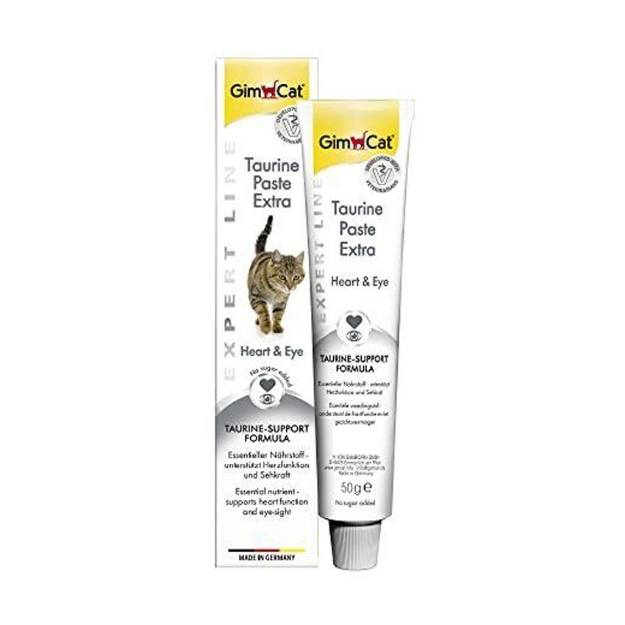 خمیر تورین GimCat مدل Taurine Paste Extra مخصوص گربه مناسب برای بهبود عملکرد قلب و بینایی - 50 گرم