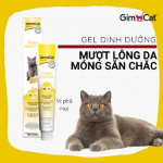 خمیر بیوتین GimCat مدل Cheese Biotin Paste با طعم پنیر مخصوص گربه برای تقویت پوست و مو - 50 گرم