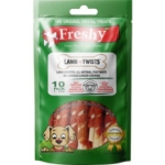 تشویقی دنتال Freshy مدل Lamb Twists مخصوص سگ تهیه شده از گوشت بره - بسته 10 عددی 100 گرم