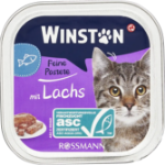 ووم Winston مخصوص گربه بالغ تهيه شده از ماهی سالمون - 100 گرم