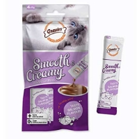 بستنی کرمی Gnawlers مخصوص گربه حاوی تورین تهیه شده از ماهی سالمون - 4 عدد