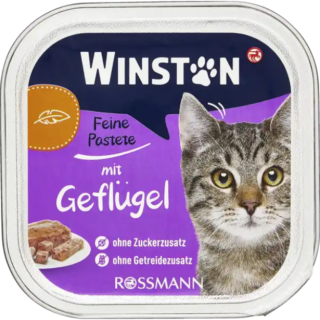 ووم Winston مخصوص گربه بالغ تهيه شده از گوشت طیور - 100 گرم