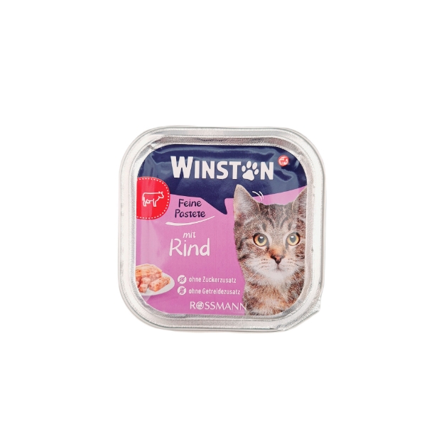ووم Winston مخصوص گربه بالغ تهيه شده از گوشت گاو - 100 گرم