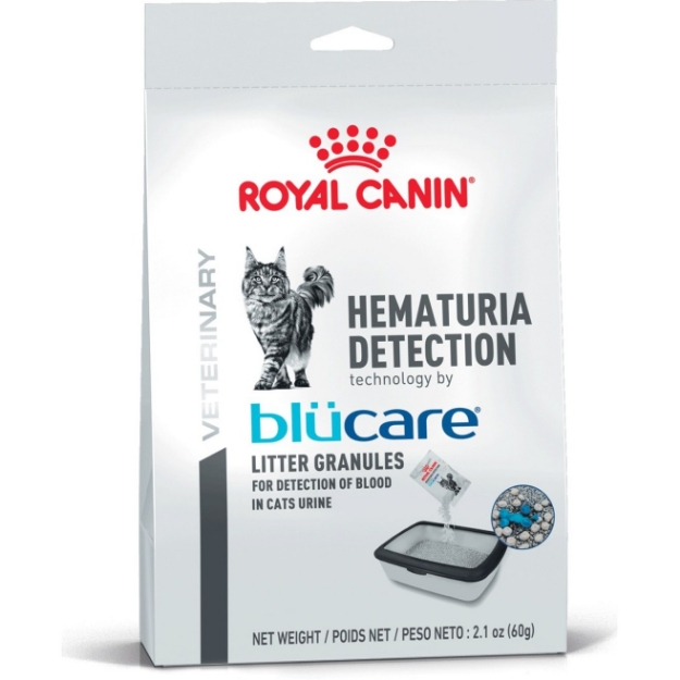 تصویر  خاک تشخیصی Royal Canin مدل Hermaturia Detection Blue Care برای تشخیص مشکلات دستگاه ادراری گربه - 20 گرم