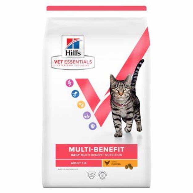 تصویر  غذای خشک Hill`s مدل Multi Benefit تهیه شده از مرغ مخصوص گربه - 1/5 کیلوگرم