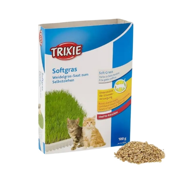 بذر علف Trixie مدل Softgras مخصوص گربه - 100 گرم