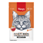 پوچ Wanpy مخصوص گربه تهیه شده از گوشت مرغ و ماهی تن و سبزیجات - 80 گرم