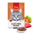 پوچ Wanpy مخصوص گربه تهیه شده از گوشت مرغ و ماهی تن و سبزیجات - 80 گرم