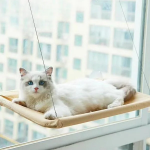 جای خواب پنجره ای Rozpet مدل Window Bed مخصوص سگ و گربه - آبی/بنفش/کرم