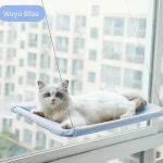 جای خواب پنجره ای Rozpet مدل Window Bed مخصوص سگ و گربه - آبی/بنفش/کرم