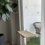 جای خواب پنجره ای Rozpet مدل Window Bed مخصوص سگ و گربه - آبی/بنفش/کرم