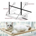 جای خواب پنجره ای Rozpet مدل Window Bed مخصوص سگ و گربه - آبی/بنفش/کرم