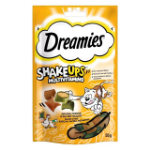 تشويقی کرانچی بالشتی مغزدار Dreamies مخصوص گربه غنی شده با مولتی ويتامين تهیه شده از مرغ، اردک و كت نيپ  - 55 گرم