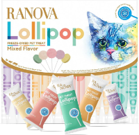 آبنبات چوبی RANOVA مدل Freeze-Dried مخصوص گربه تهیه شده از مرغ و سبزیجات - 1/4 گرم
