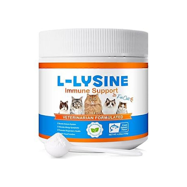 تصویر  پودر Oimmal مدل L-Lysine Immune Support مناسب تقويت سيستم ايمنی مخصوص گربه - 120 گرم