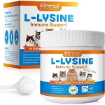 تصویر  پودر Oimmal مدل L-Lysine Immune Support مناسب تقويت سيستم ايمنی مخصوص گربه - 120 گرم