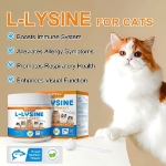 تصویر  پودر Oimmal مدل L-Lysine Immune Support مناسب تقويت سيستم ايمنی مخصوص گربه - 120 گرم