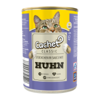 كنسرو Cachet مدل Huhn تهيه شده از مرغ مخصوص گربه - 415 گرم