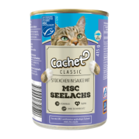 كنسرو Cachet مدل See-Lachs تهيه شده از ماهی مخصوص گربه - 415 گرم