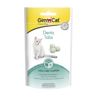 تصویر  قرص اسنک دنتال GimCat مدل Denta Tabs برای مراقبت از دندان مخصوص گربه با طعم نعناع - 40 گرم