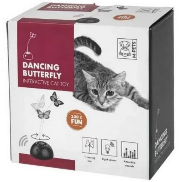 اسباب بازی M-Pets مدل پروانه متحرک رقصان مخصوص گربه