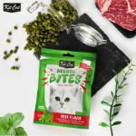 تشويقی دنتال Kit Cat مدل Breath Bites مخصوص گربه تهيه شده از گوشت گاو و نعنا - 60 گرم