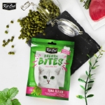 تشويقی دنتال Kit Cat مدل Breath Bites مخصوص گربه تهيه شده از ماهی تن و نعنا - 60 گرم