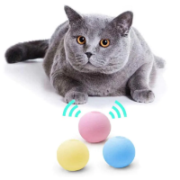 اسباب بازی توپ صدا دار لمسی Pet Gravity مدل جیرجیرک دارای مخزن کت نیپ مخصوص گربه - رنگ زرد