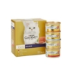 عکس پک 8 عددی كنسرو Gourmet Gold پته با طعم گوشت گوساله*2 ماهی*2 جگر*2 بوقلمون*2 مخصوص گربه - 8 عددی