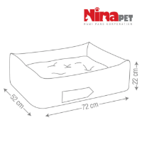 عکس جای خواب Nina Pet مدل پراوو رنگ آبی - سایز 0